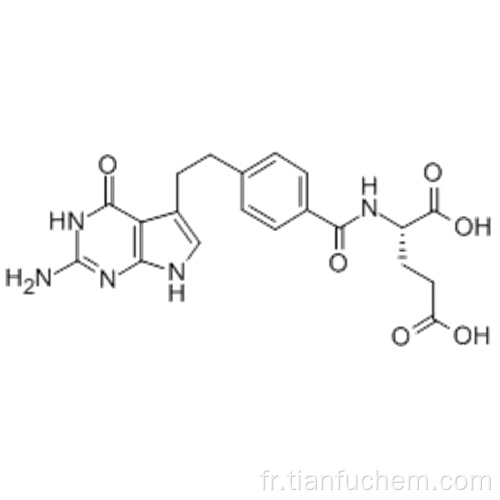 Sel disodique de l&#39;acide N- [4- [2- (2-amino-4,7-dihydro-4-oxo-1H-pyrrolo [2,3-d] pyrimidin-5-yl) éthyl] benzoyl] -L-glutamique CAS 137281-23-3